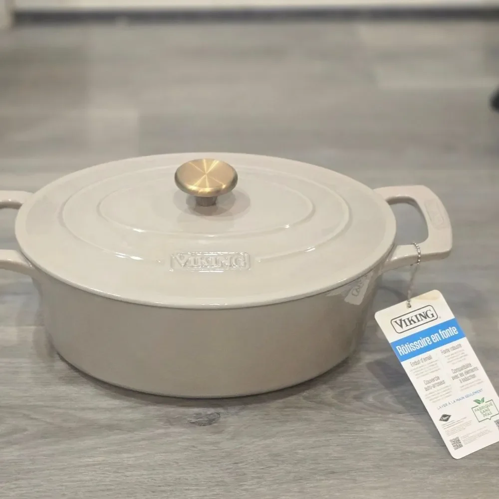 Viking 5QT Cast Iron Dutch‎ Oven/Roaster- Nantucket